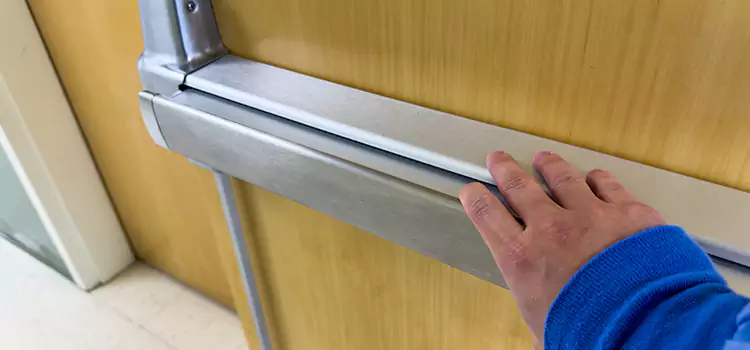 Installing a Push Bar on a Door Short Pump